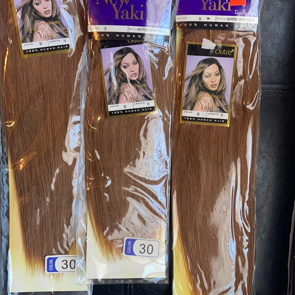 Color 30 NWT premium New Yaki HUMAN hair